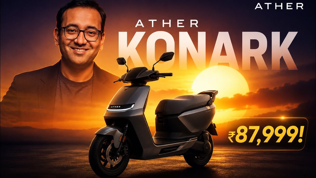 ❌Ather EL01 Ather Konarc ✅ High Range Family EV 🤯 | Athe EL01 Konark Scooter