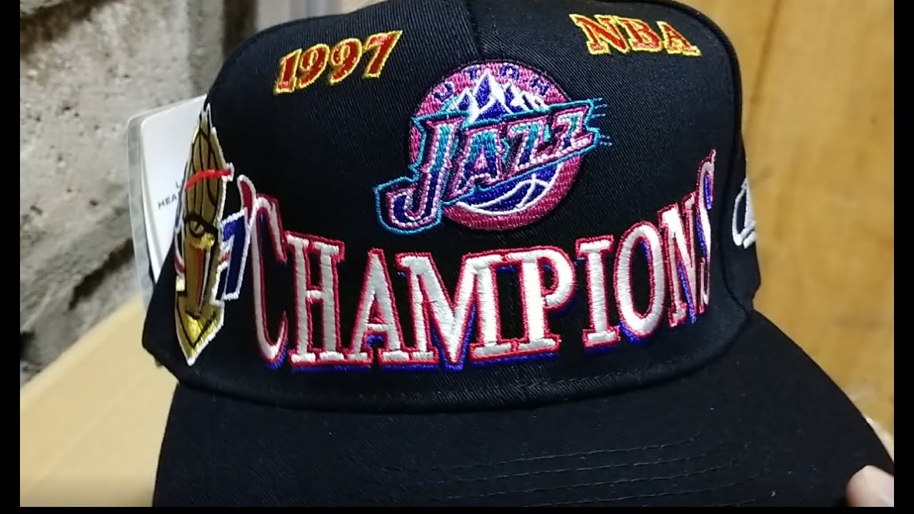 Fake Logo Athletic 1997 Utah Jazz Champions Cap