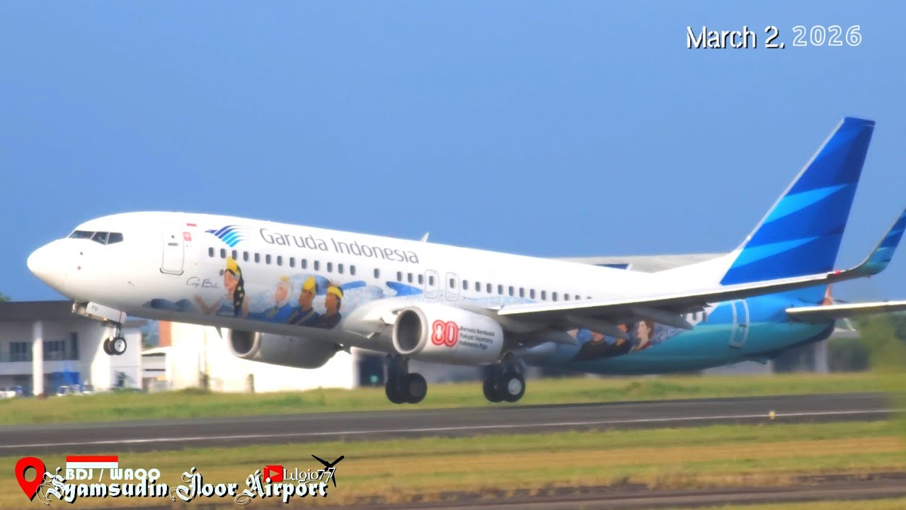 ✈️Planespotting Syamsudin Noor International Airport BDJ | March 2, 2026