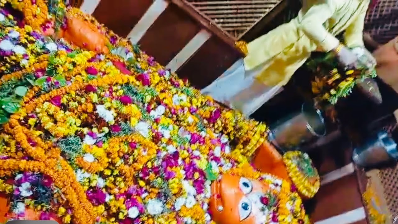 प्रयागराज के लेटे हुए बड़े हनुमानजी || मम्मी पापा गए दर्शन करने #badehanumanji #viral #vlog 