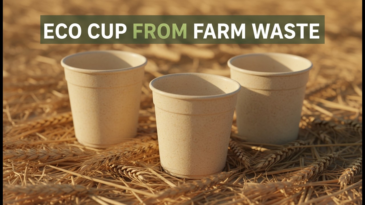 This Cup Was Once Wheat Straw… Incredible Green Innovation