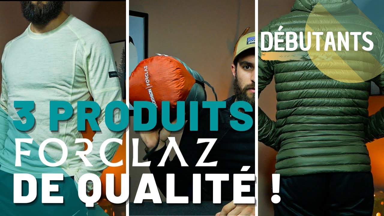 3 PRODUITS FORCLAZ LÉGERS ET PAS CHERS ! HAUT/DOUDOUNE/SAC DE COUCHAGE