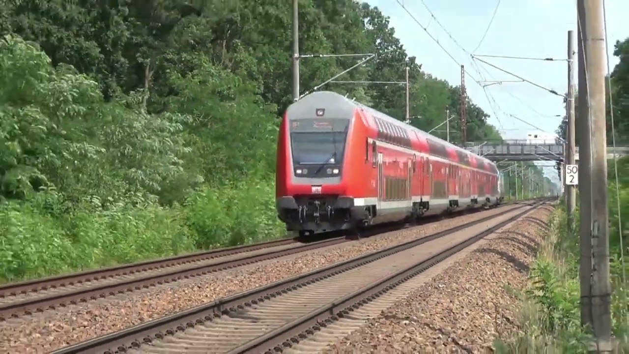 RE1 with DB 182 002 on its way to Berlin  