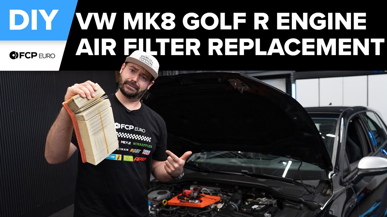 VW Golf R Engine Air Filter Replacement DIY (2022-Present Volkswagen Mk8 Golf R, GTI)