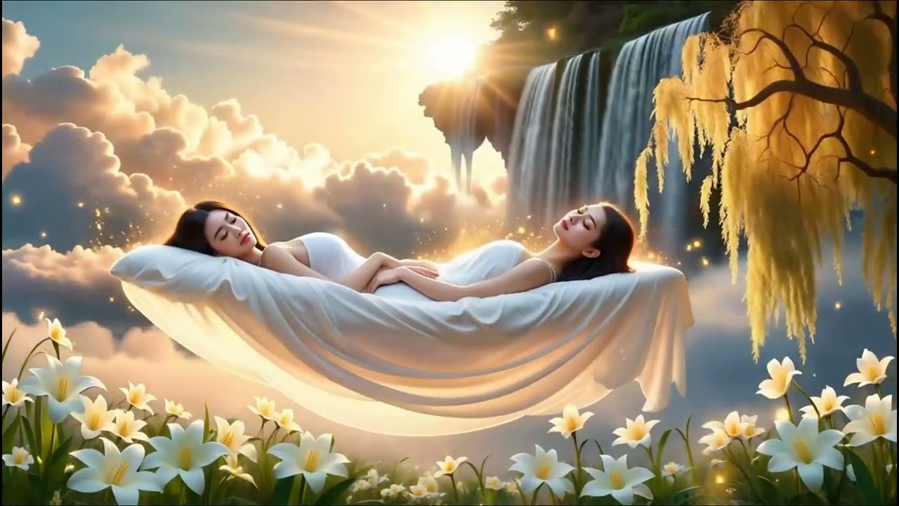 Сон для перезагрузки нервной системы | 174 Гц Снятие боли | Водопад | Глубокое исцеление тела
