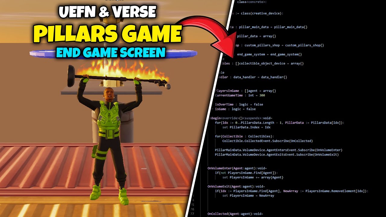 Making a Pillar System in UEFN & Verse | #4 End Game Screen