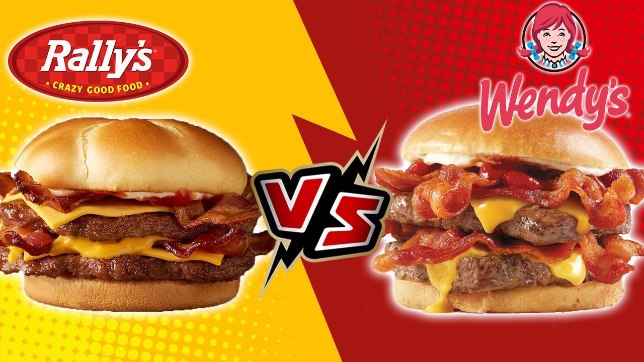 Rally's BACONZILLA vs Wendy's BACONATOR-WHO HAS THE BEST BURGER?!?! 🍔🍔