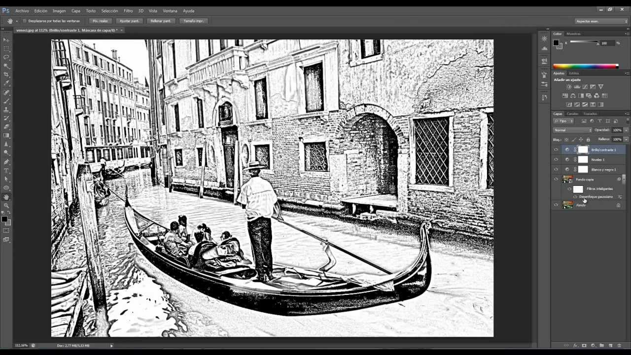 Tutorial photoshop. Fotografías a dibujo.