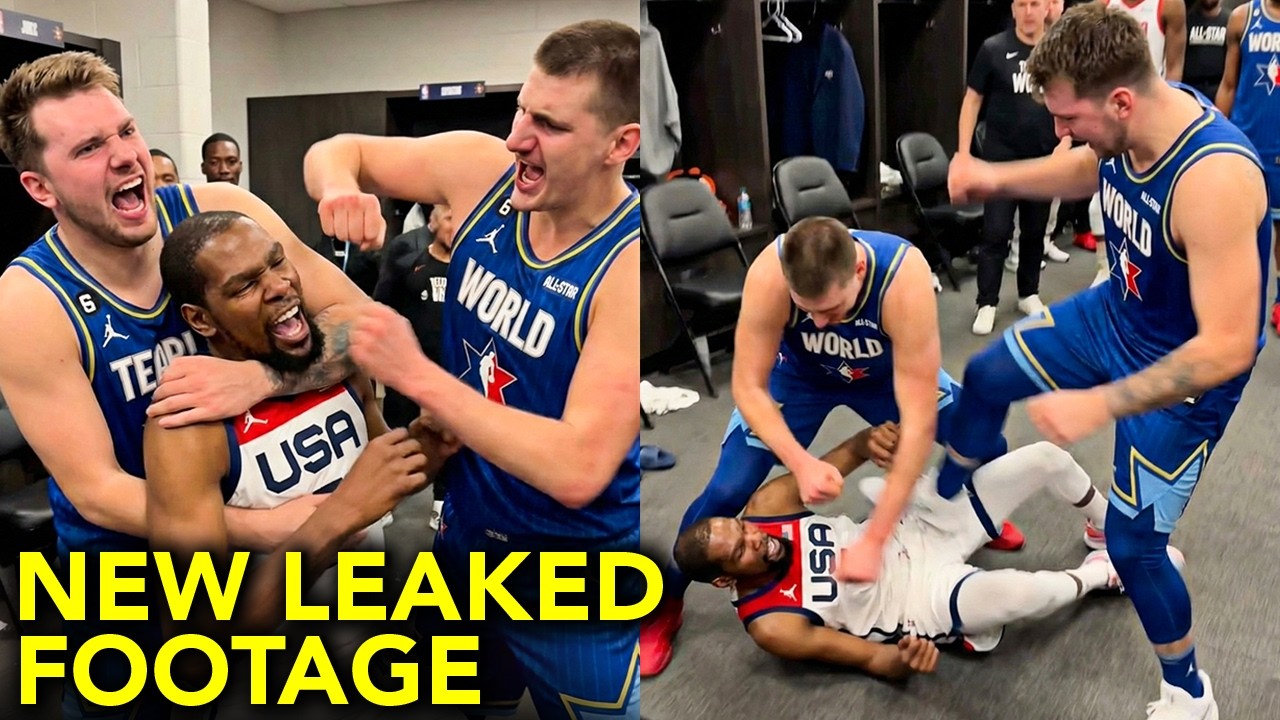 New Fight Footage Of Kevin Durant, Luka Dončić & Nikola Jokić Backstage At The All-Star Game Leaks