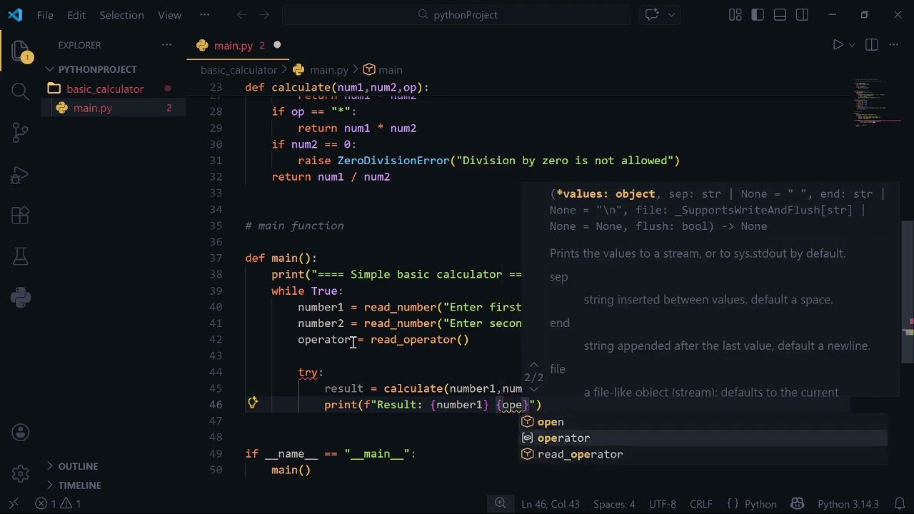 Building a Python CLI Calculator | Codveda Python Internship Task 1