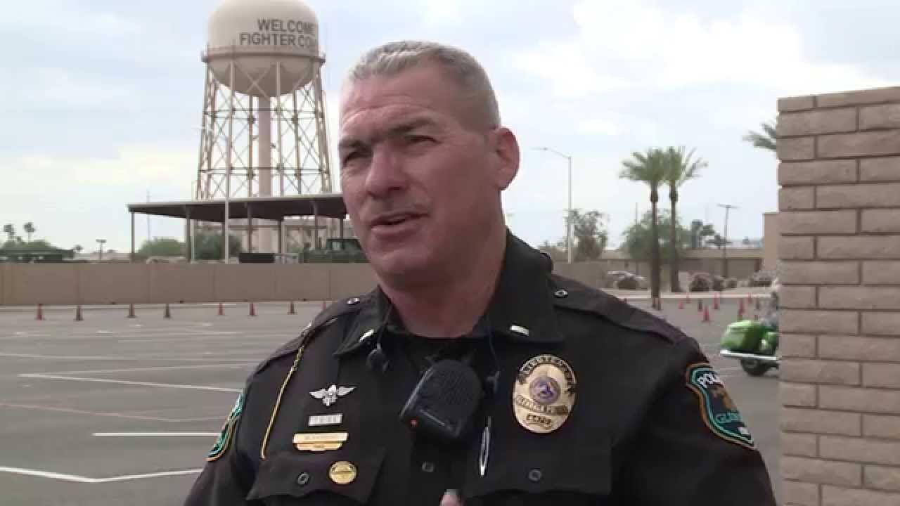 Glendale PD holds motorcycle course on Luke AFB
