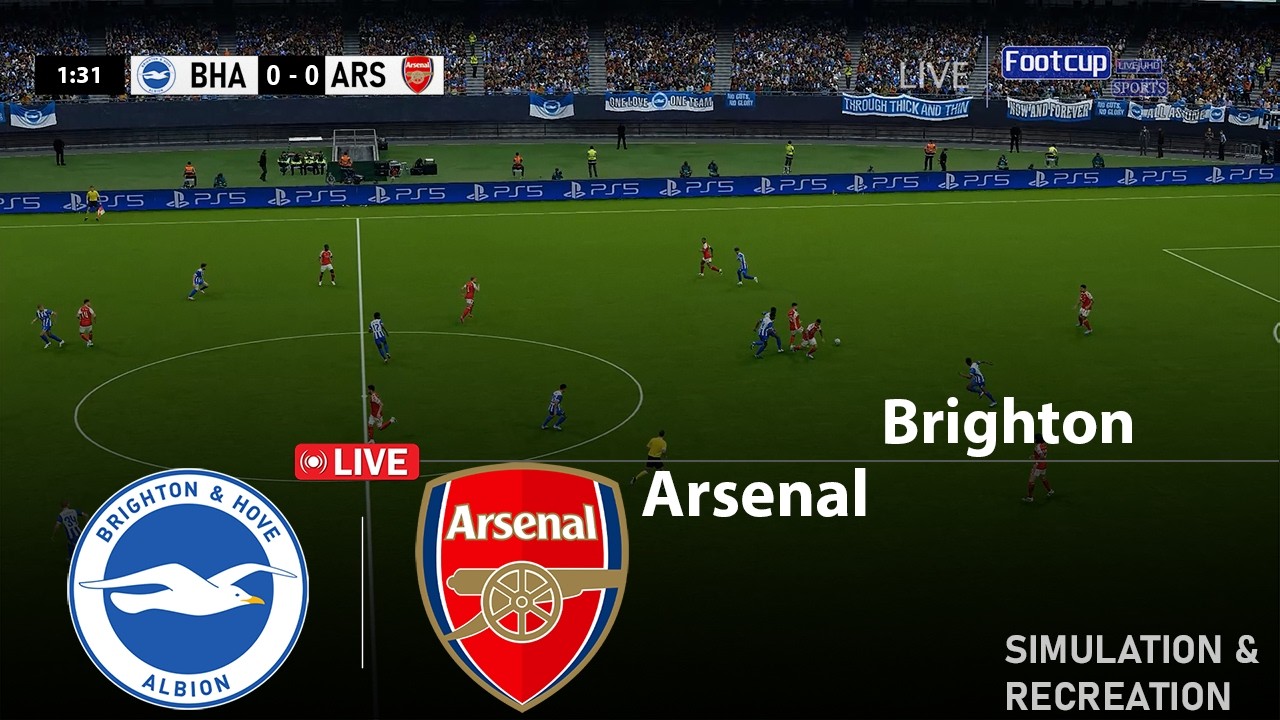 🔴Brighton vs Arsenal | Premier League 25/26 | Full Match VideoGame Simulation/Recreation