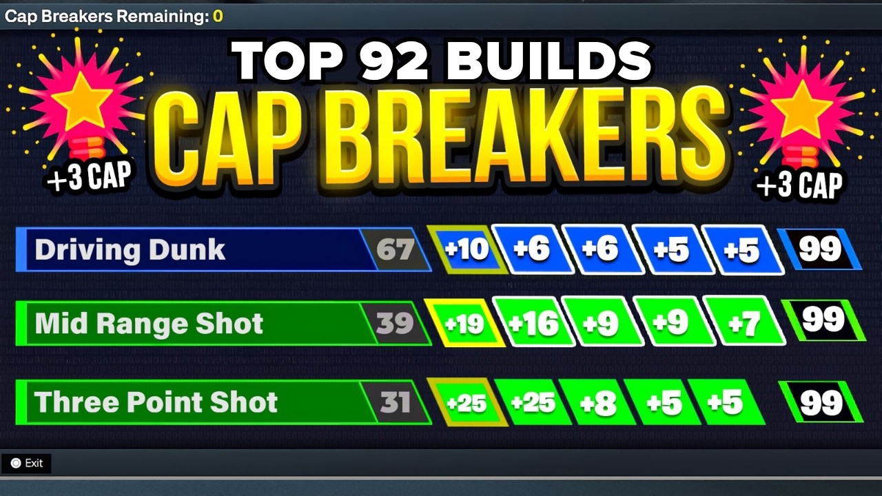 ALL Cap Breaker HACKS REVEALED NBA2K26 *meta*😱 top 92 best builds nba 2k26