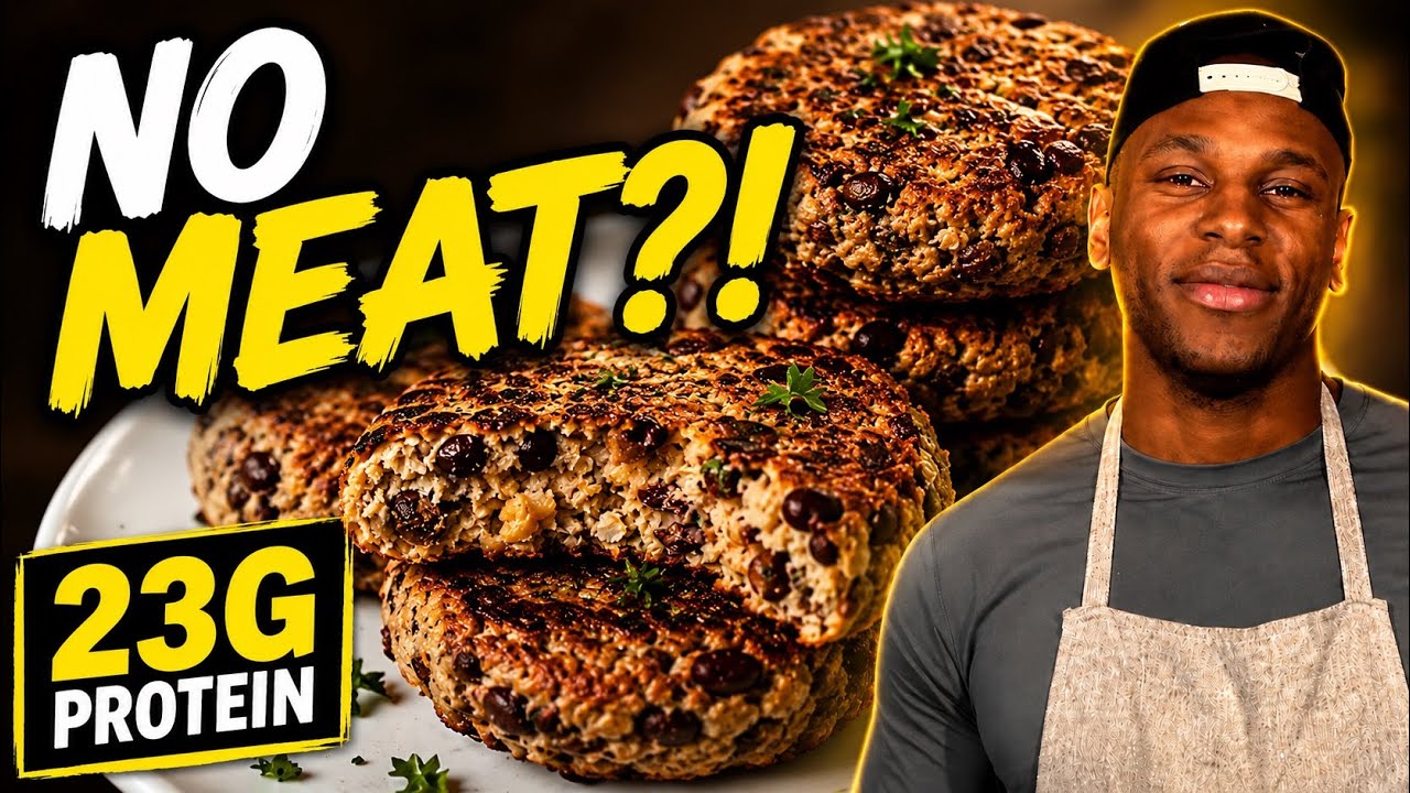 Pinto Bean Burgers | Easy High Protein Recipe | Vegetarian Recipes 