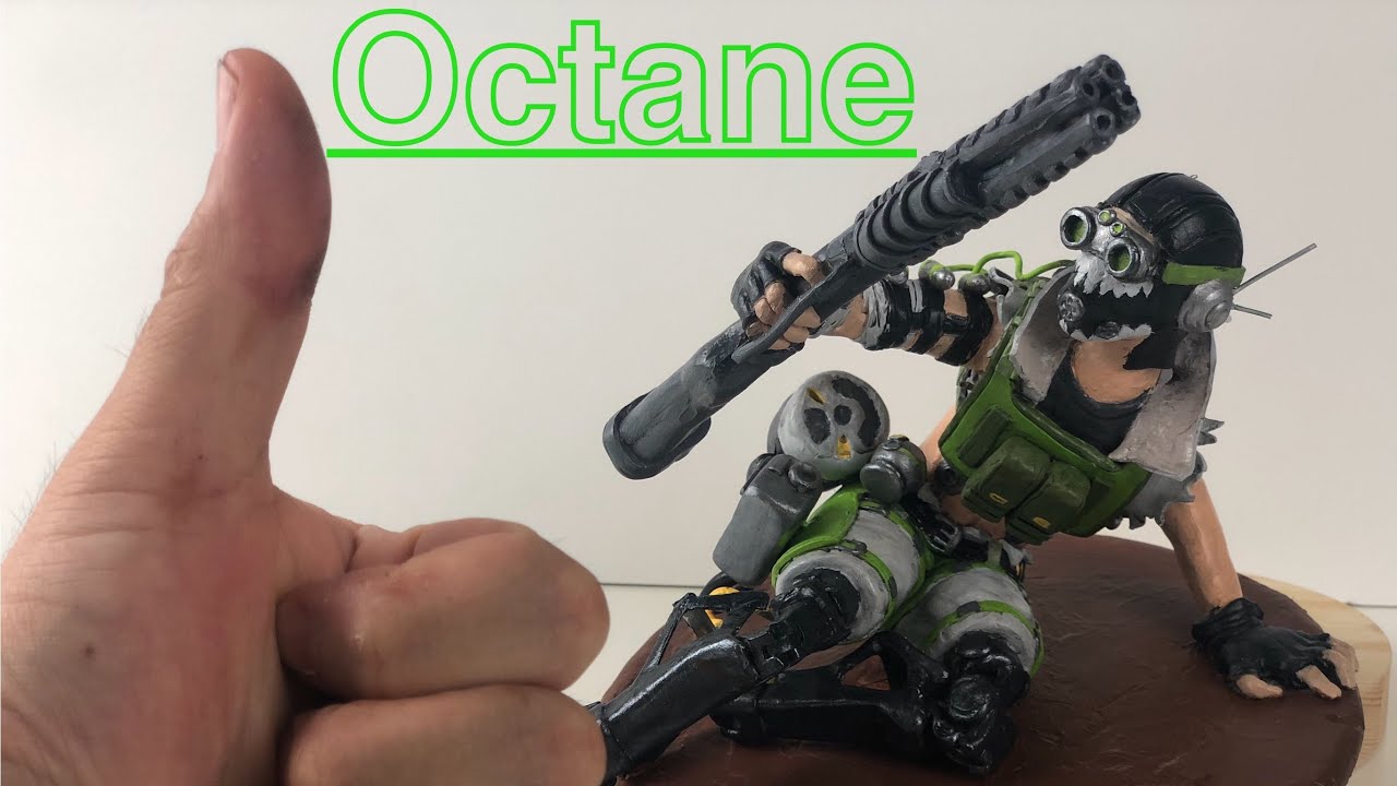 Apex Legends - Sculpting Octane in polymer clay