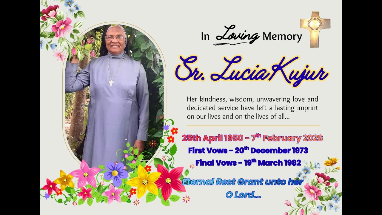 In Loving Memory of Sr. Lucia Kujur | Funeral Service (Live)