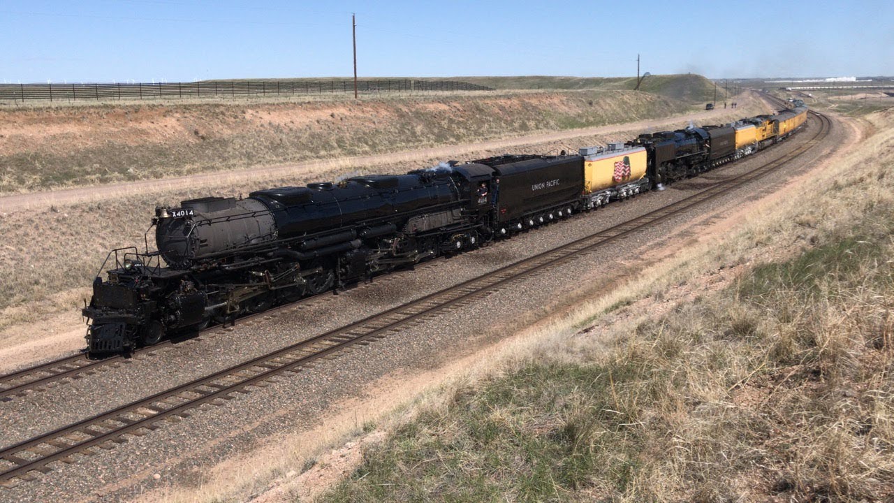 Chasing UP 4014 Big Boy & UP 844 Double Header Through Wyoming