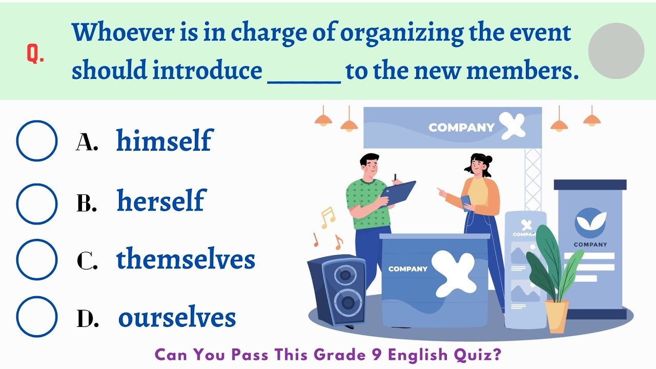 Can You Pass This Grade 9 English Quiz? | 20 Mixed Questions | English Vocabulary & Grammar Test