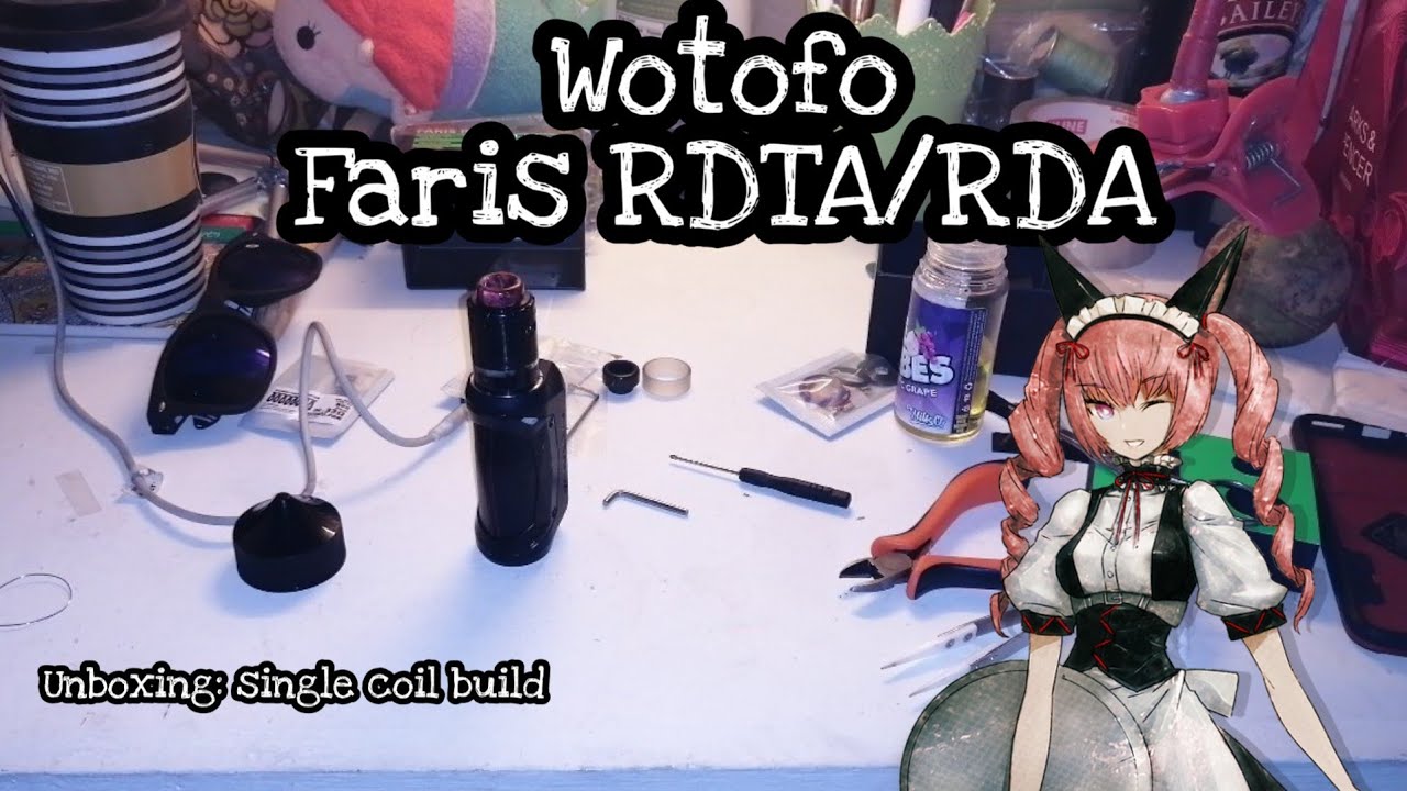 WOTOFO Faris RDTA/RDA UNBOXING: SINGLE COIL BUILD
