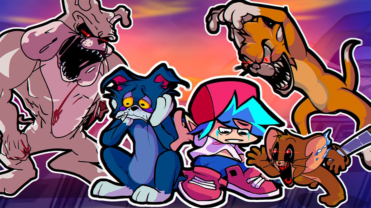 o MOD do Tom & Jerry ficou MUITO mais TRISTE! Friday Night Funkin' VS Tom's Basement Show 2.5
