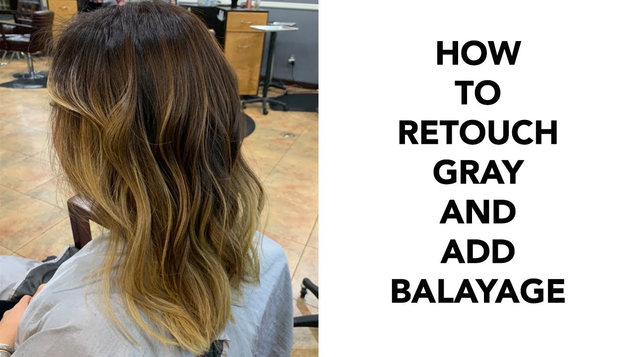 How to Retouch Gray and Add Balayage