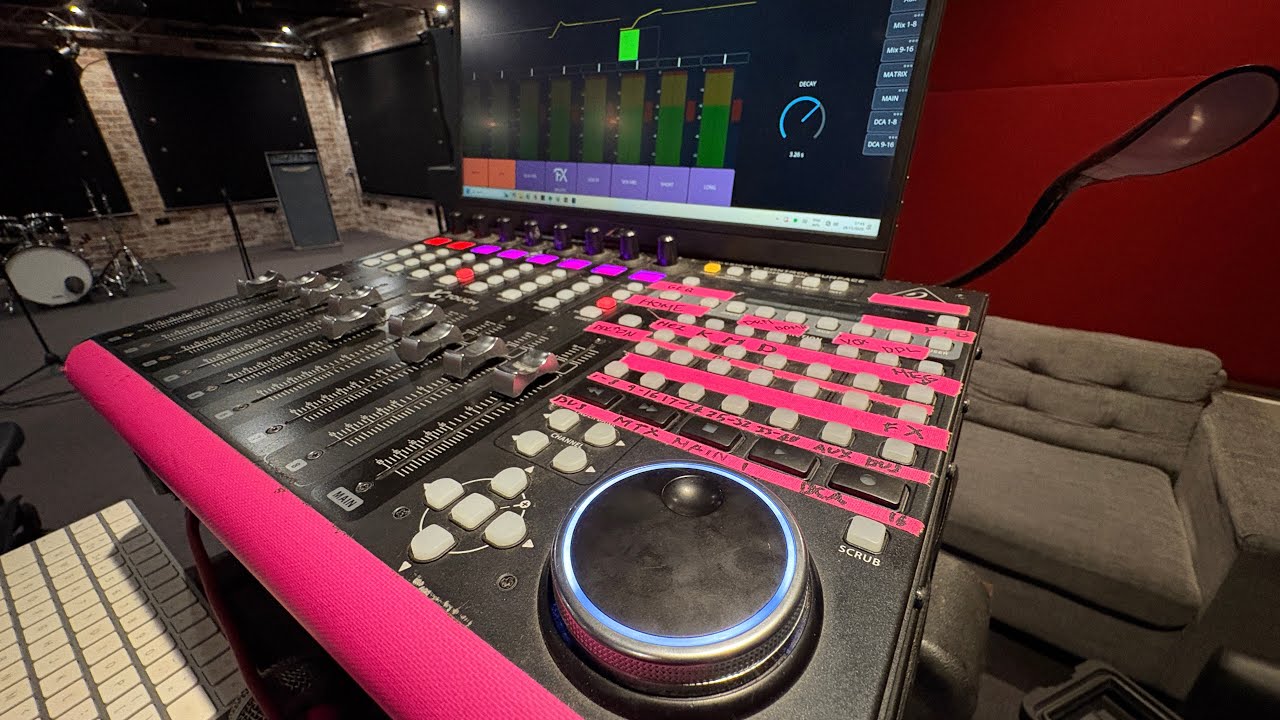 How to use the BIG KNOB on an x touch in mixing station 