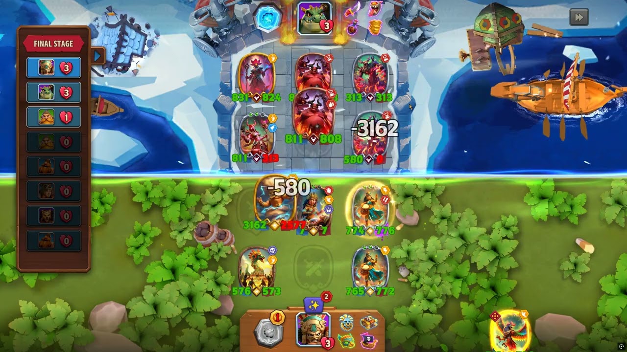 Best hero for Arena/ClanWars/Gauntlet. Last turn crazy board Aztecs gauntlet run