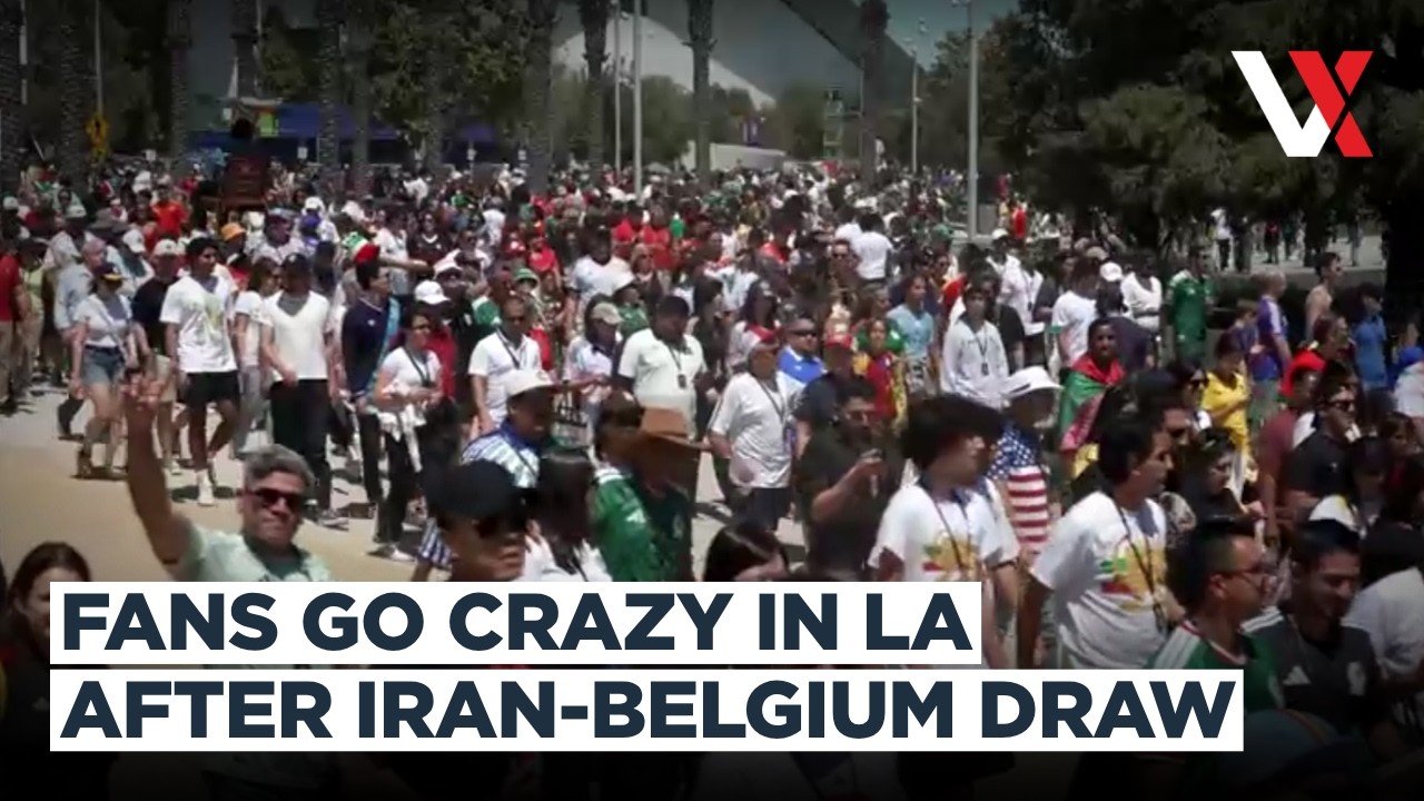 Fans Celebrate In Los Angeles After Iran Deny Belgium World Cup Win | VERTEX