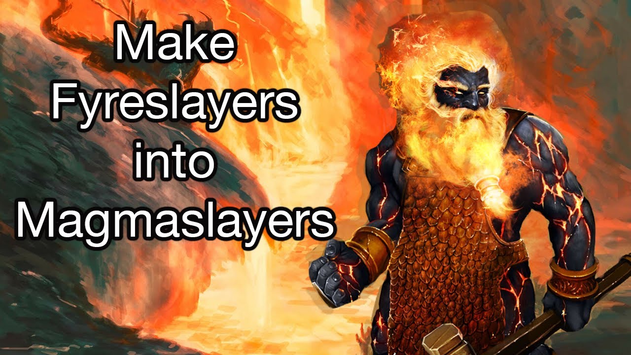MAGMA SLAYERS! How to make molten skin for Fyreslayers