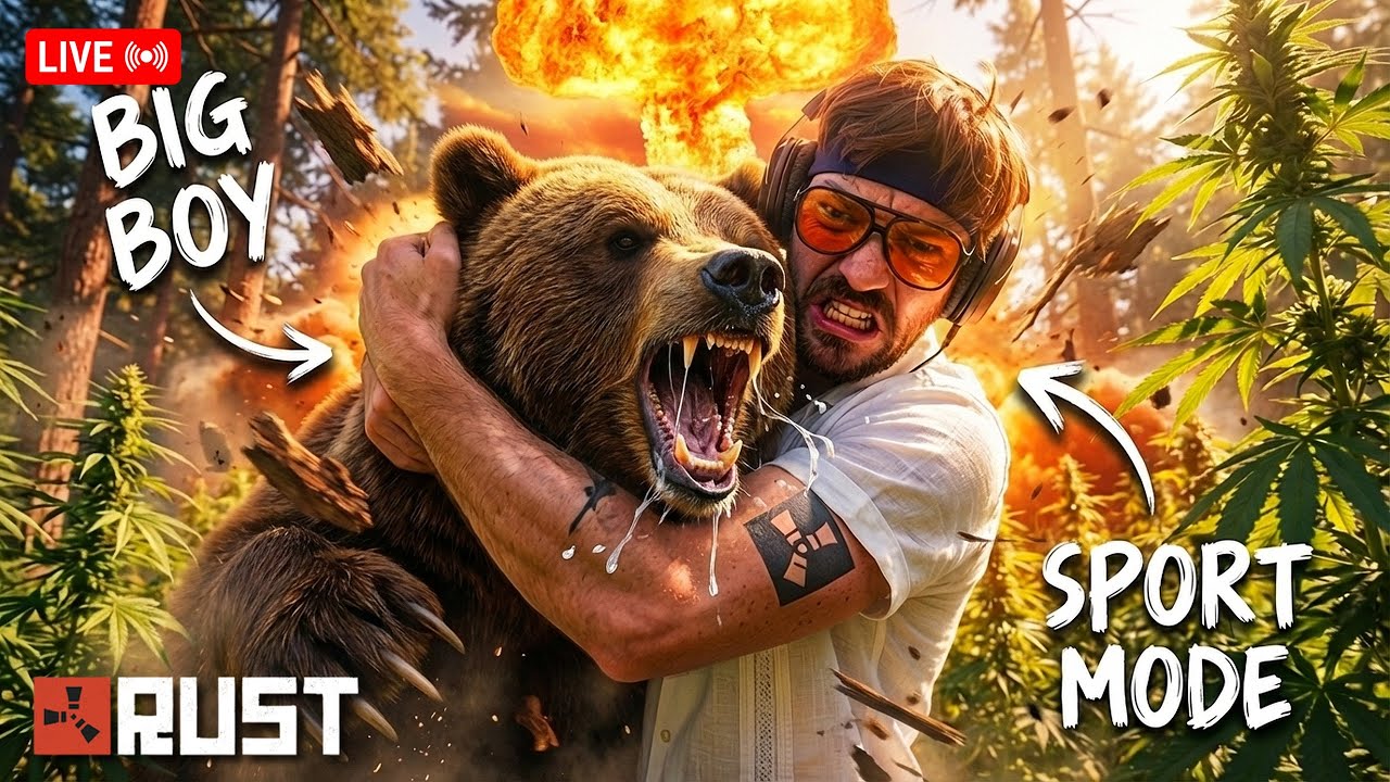 🔴 RUST LIVE | WATCH ME PUT A BEAR IN A HEADLOCK!! (gud stream join now)