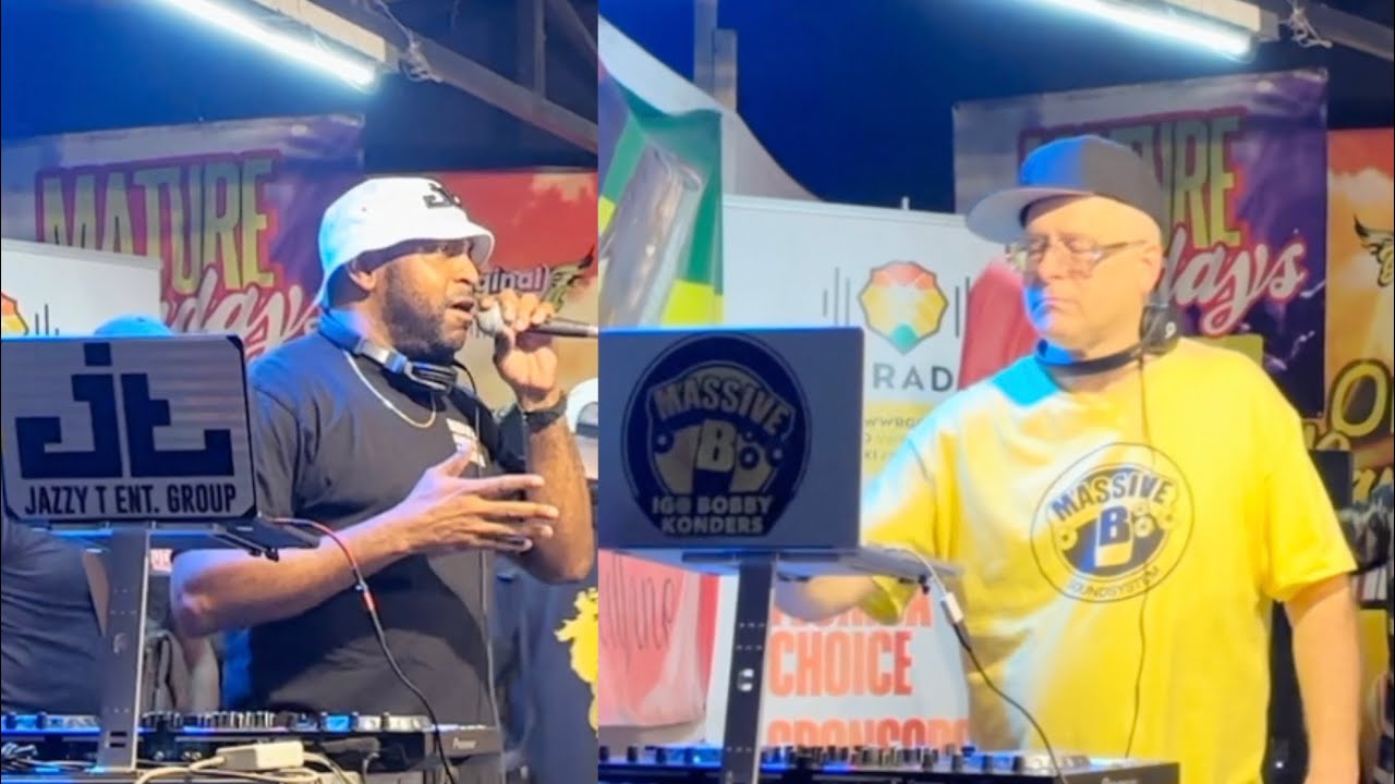 Massive B встречает Renaissance, Bobby Konders и Jazzy T. 100% жонглирование дабплейтом в Rub A D...