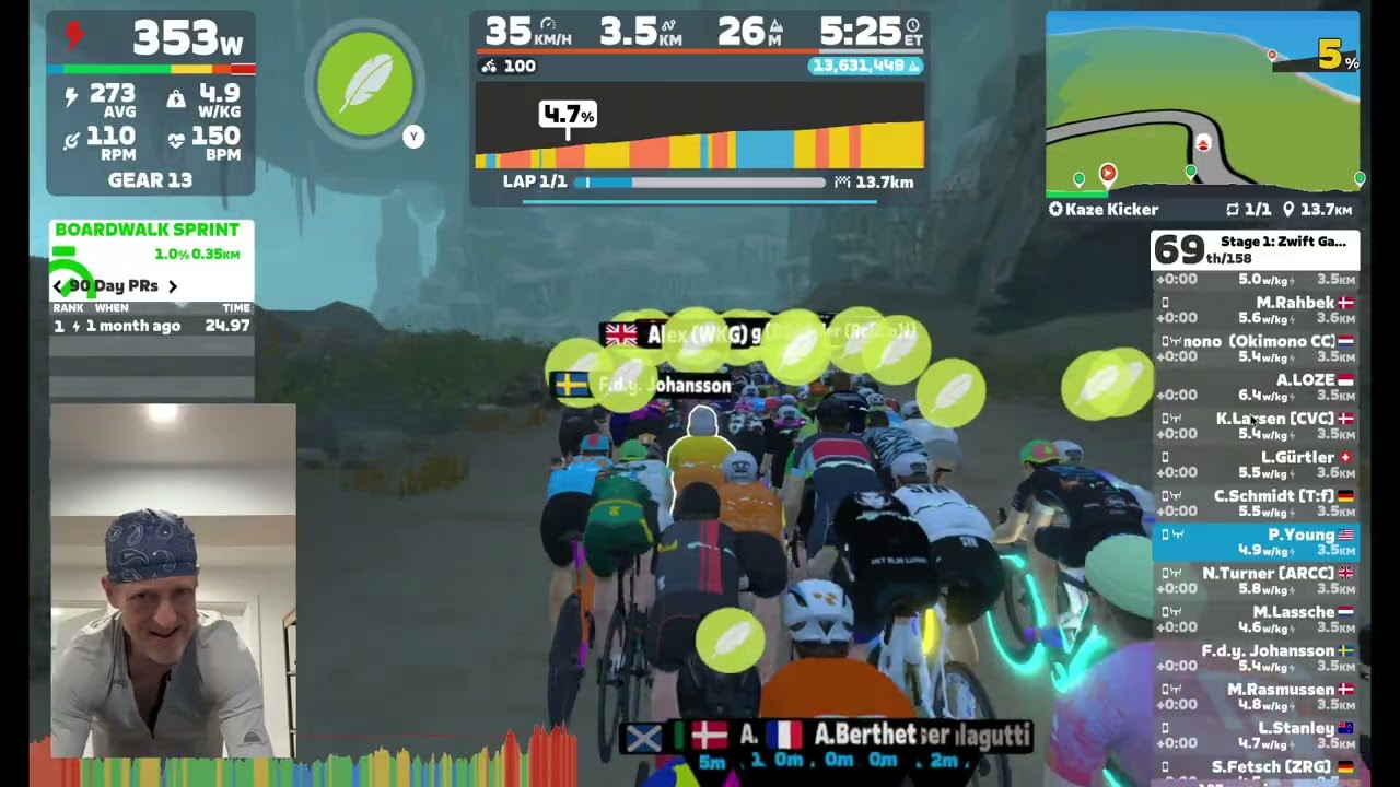 Stage 1: Zwift Games: Kaze Kicker (570-725)