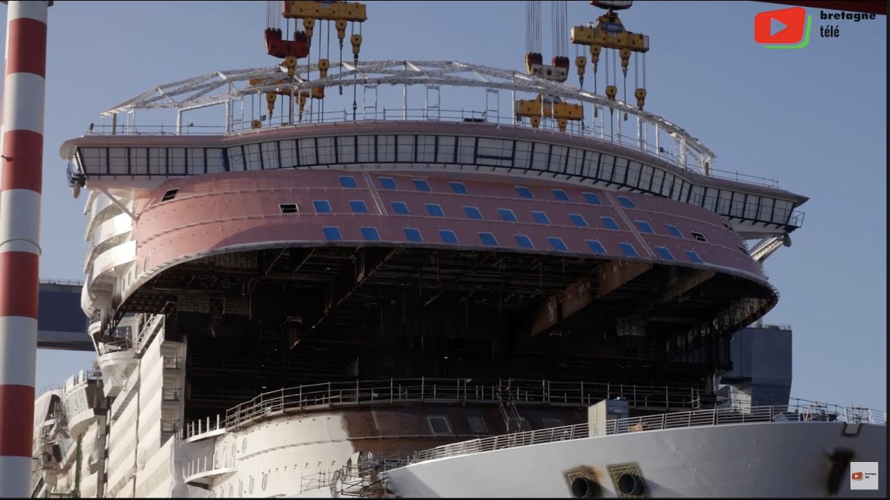 SAINT-NAZAIRE |  Construction Paquebot 'Wonder of the Seas'   |  Bretagne Télé