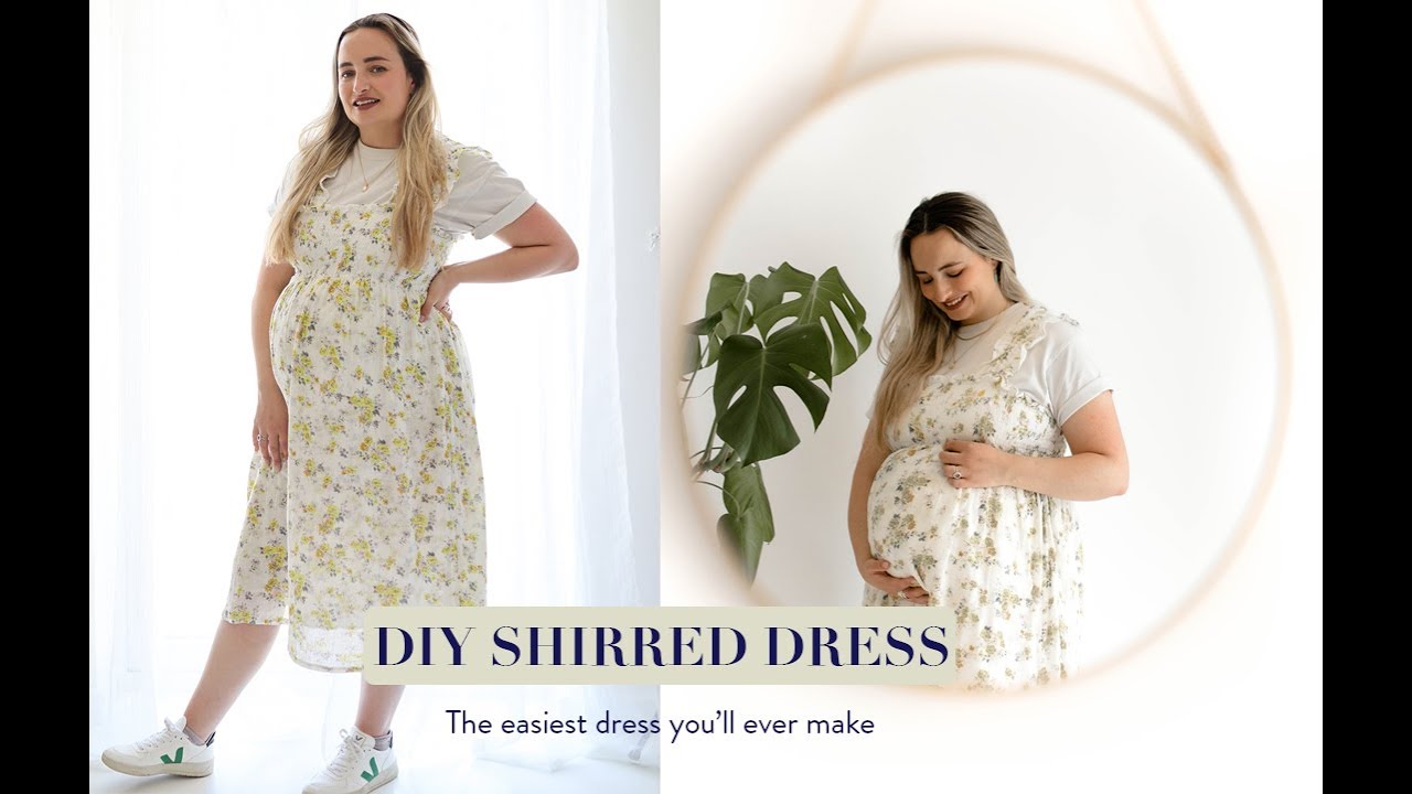 DIY SHIRRED DRESS|| Easy Dressmaking Technique
