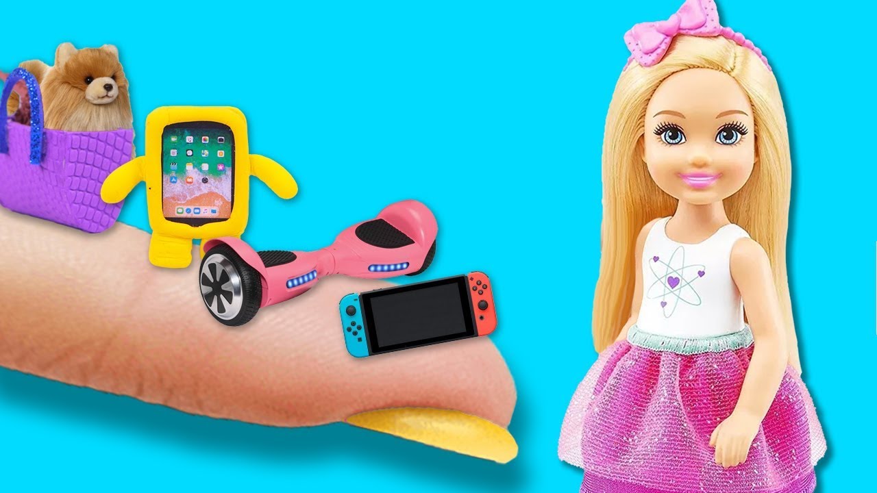 ACCESORIOS MINIATURA para CHELSEA la HERMANA menor de BARBIE 💖Manualidades Fantásticas