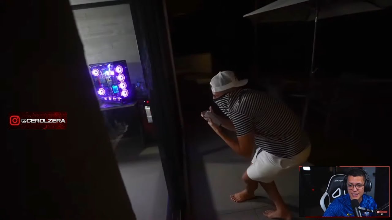 CEROL REAGINDO JONVLOGS PASSOU 24 HORAS NA CASA DO CEROL SEM ELE SABER !!!
