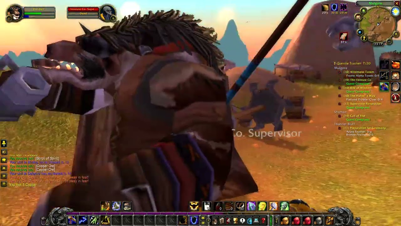 WoW Classic, Shaman Leveling, Mulgore (5)