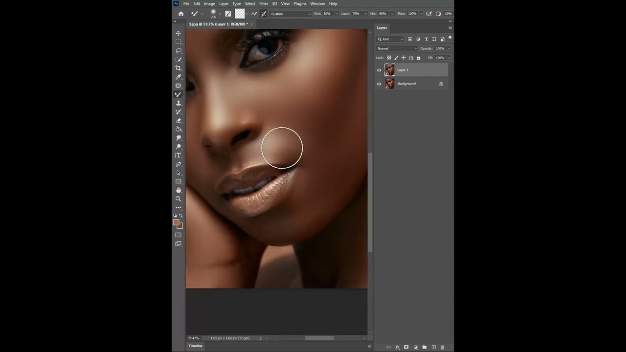 Skin Retouching #photoshop #shorts #tutorial