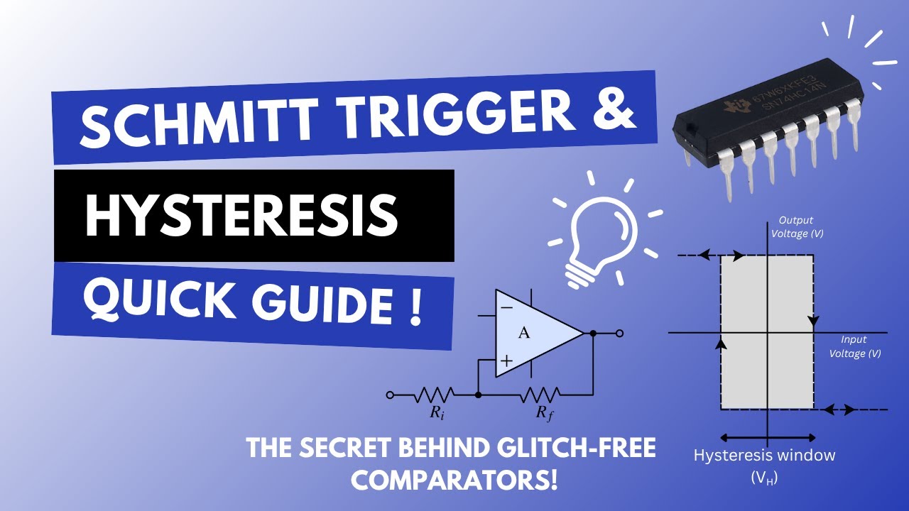 Schmitt Trigger and Hysteresis | Using Op-Amp and Comparators in positive feedback