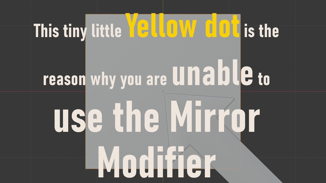 Как исправить модификатор Mirror в Blender