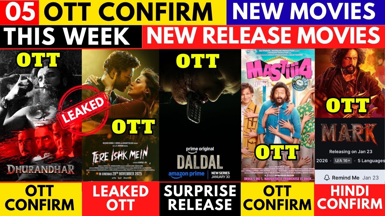 Dhurandhar OTT Release Date Confirmed 100% I OTT Release Movies I New Movies on OTT I Tere Ishq Main