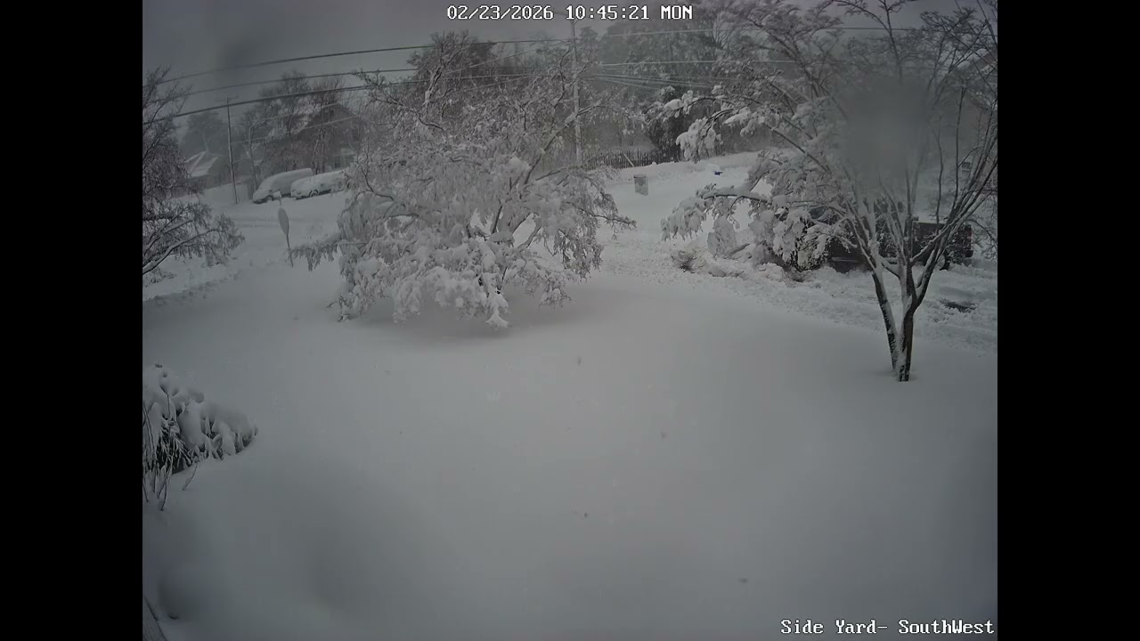 Plow gets stuck then another truck, Pine Lake Park NJ 2/23/2026