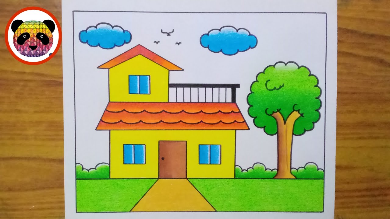 House Drawing / House Drawing Easy Step By Step / How to Draw a House / Easy Drawing / Drawing