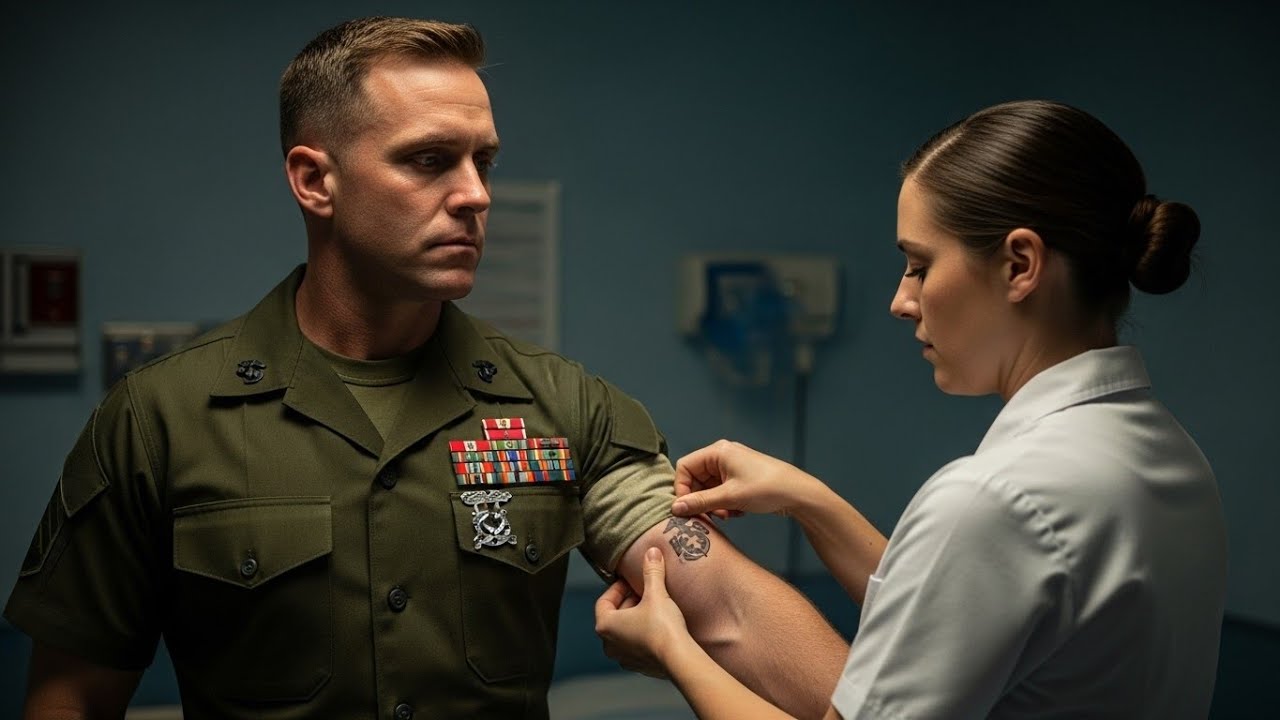 Marine Commander Refused Help… Until the Nurse Showed Her Unit Tattoo..