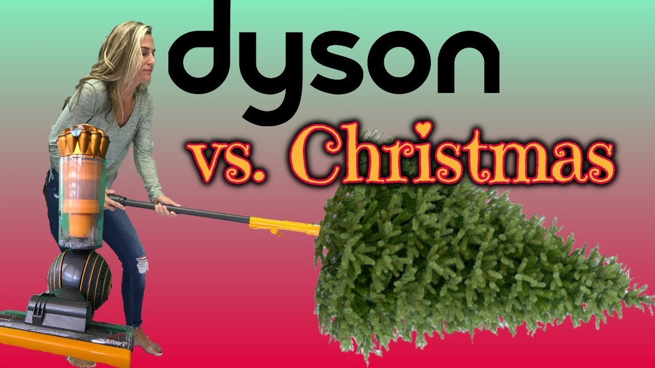 Dyson Vacuum vs. Christmas!!! you won't believe what it can do!
