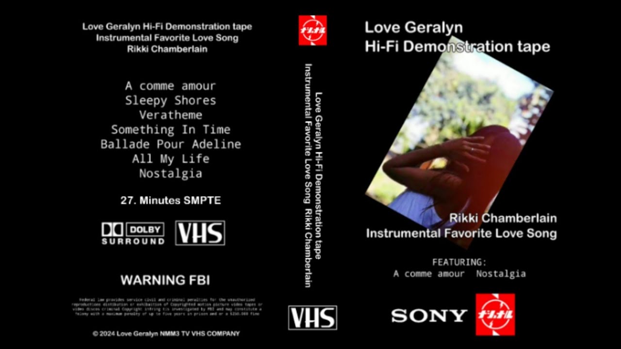 Love Geralyn Hi-Fi Demonstration tape Instrumental Favorite Love Song | Rikki Chamberlain (2023)