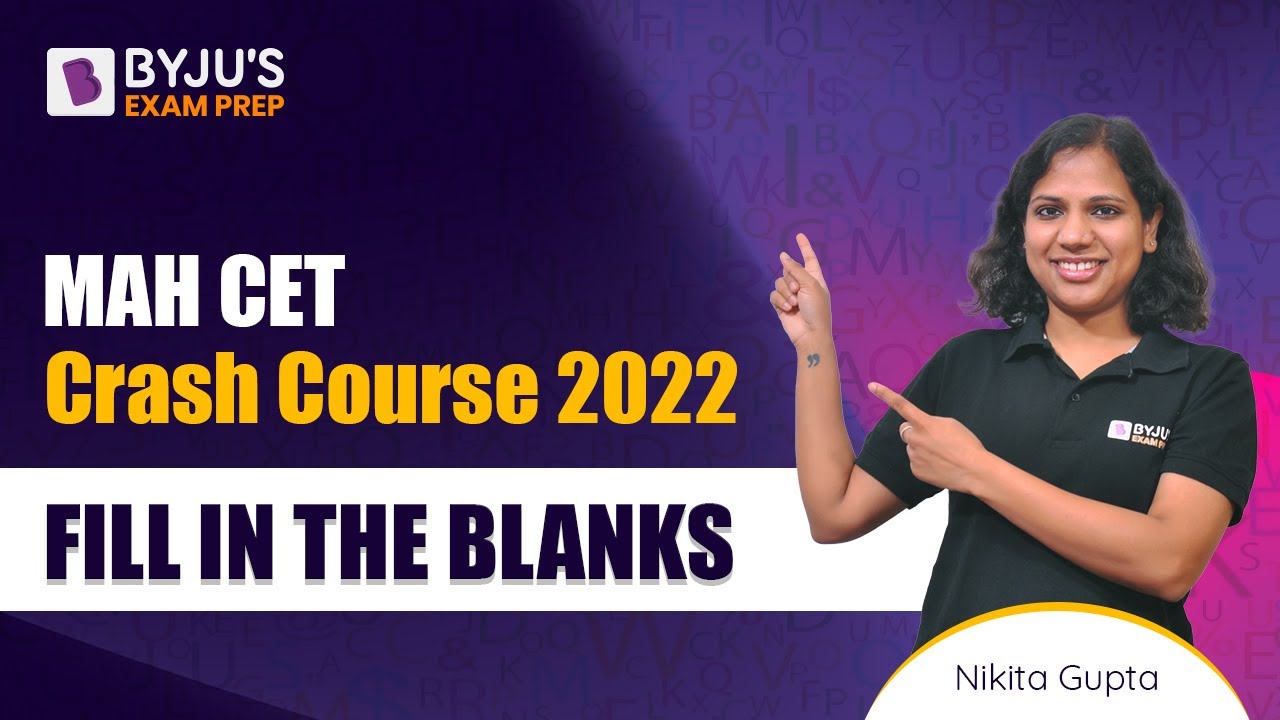 MAH MBA CET Crash Course | Fill in the Blanks for CET MBA 2023 | BYJU'S Exam Prep