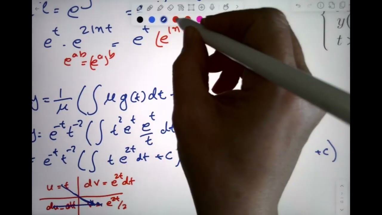 Recognition and solving two differential equations last one is exact   Made with Clipchamp