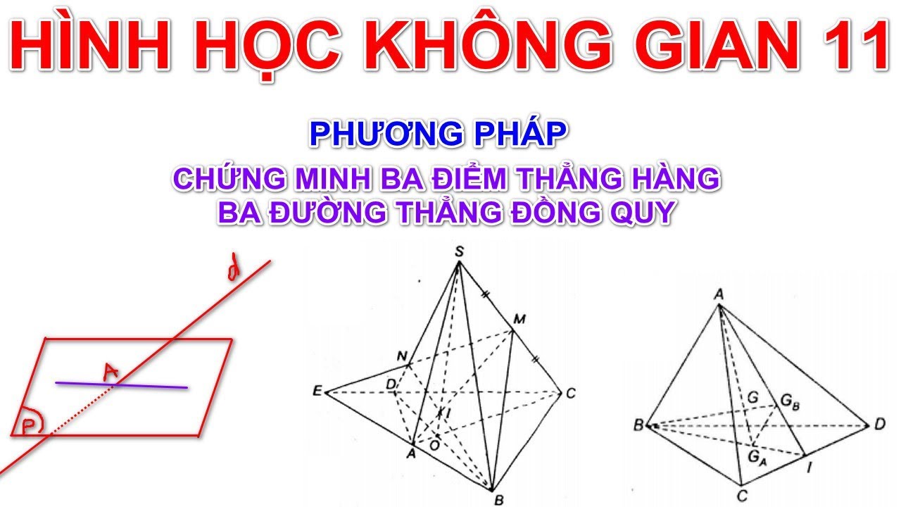 [Hình học không gian 11] Phương pháp chứng minh thẳng hàng, đồng quy