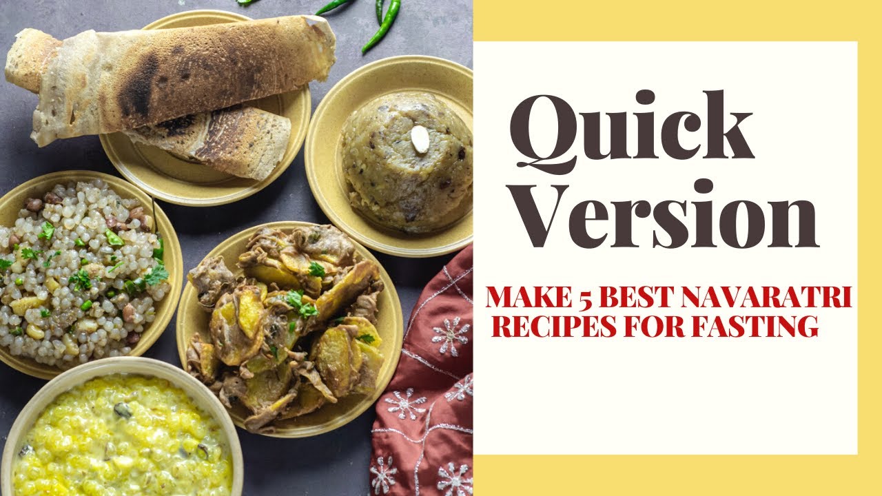 Quick Version- Make 5 best navaratri recipes for fasting | Vrat ka Khana
